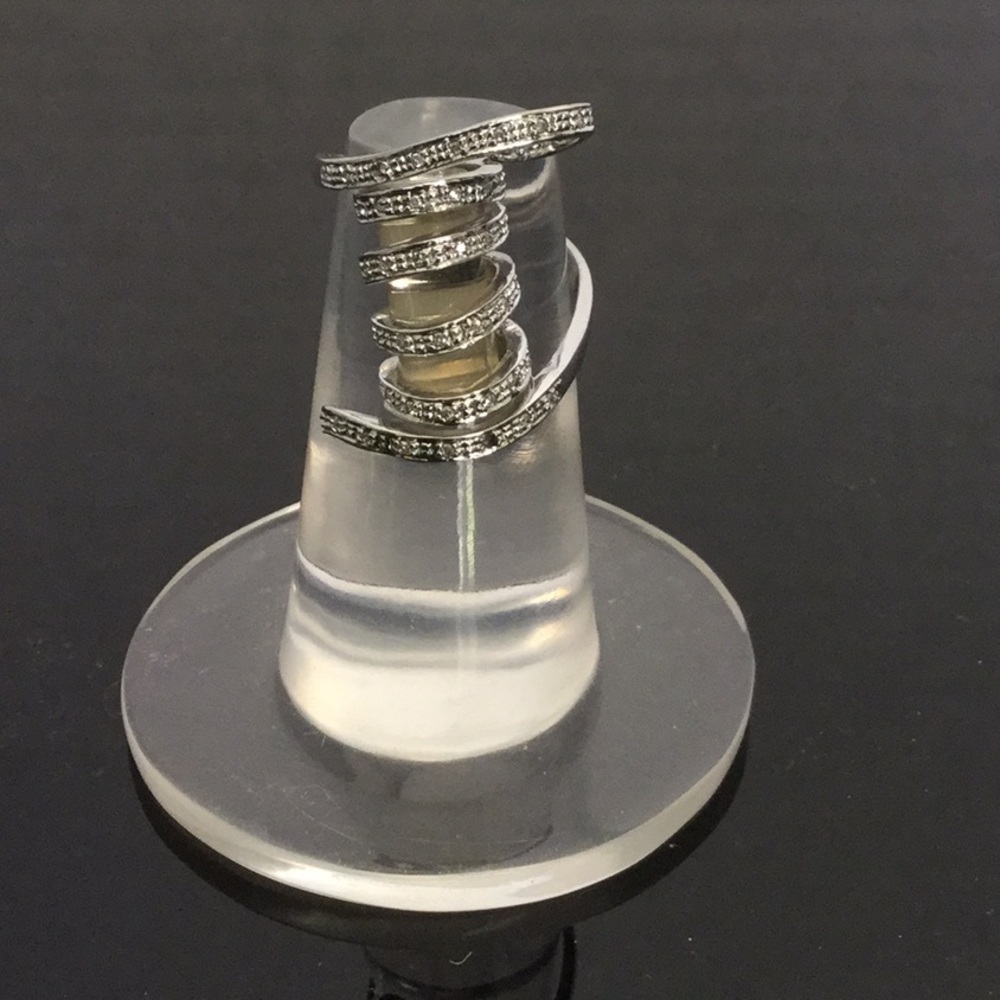VtgPlt.925 Elise Adore CITRINE CYLIND.ModRingSz7